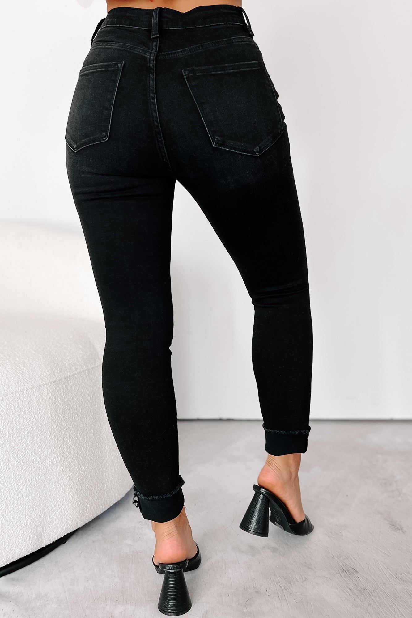 Kellie Comfort Stretch Skinny Vervet Jeans (Washed Black)