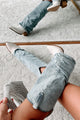 Lassy Steve Madden Denim Fabric Boots (Denim) - NanaMacs