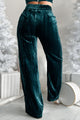 Luxury Living Velvet Trousers (Teal) - NanaMacs