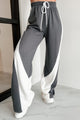 In Your Comfort Zone Wide Leg Drawstring Sweatpants (Charcoal) - NanaMacs