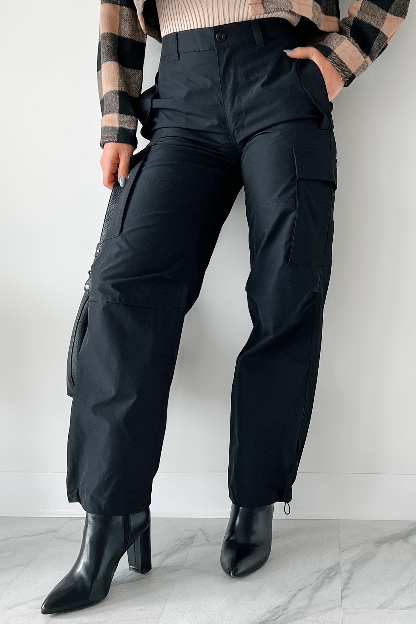 Tensions Are High Cargo Pants (Black) - NanaMacs