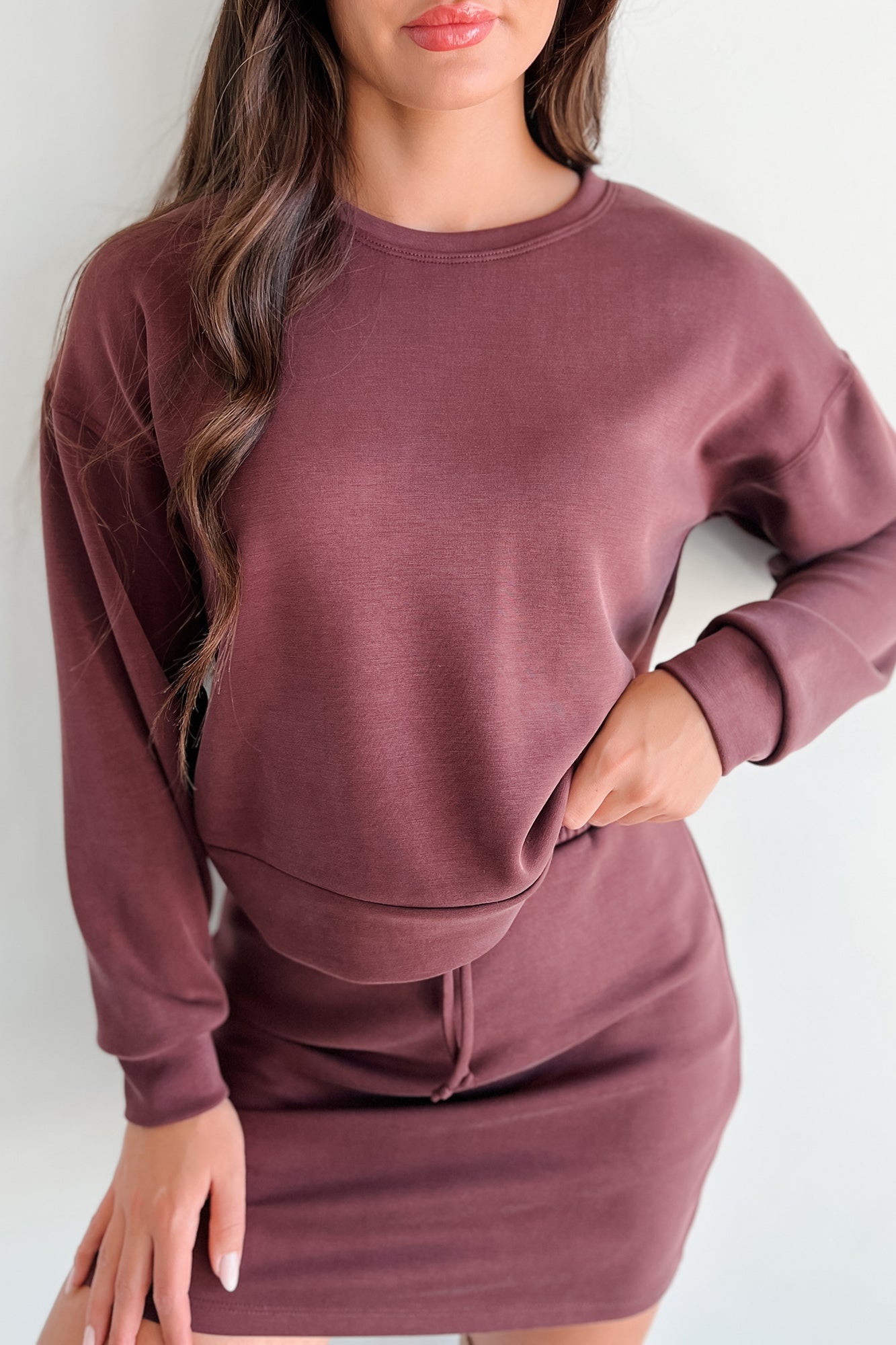 Ransom Lightweight Wasabi +Mint Sweatshirt (Maroon) - NanaMacs