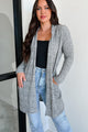 Snuggly Sundays Textured Knit Cardigan (2 Tone Black) - NanaMacs