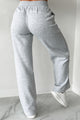 No Complaints Here Wide Leg Sweatpants (Heather Grey) - NanaMacs