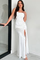 Getting Glam Corset Maxi Dress (Off White) - NanaMacs