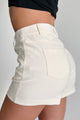 Reynaldo High Waist Shorts (Cream) - NanaMacs