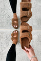 Bohemian Paradise Sherpa Platform Sandals (Brown) - NanaMacs