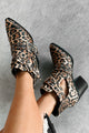 Fact Of Fashion Cut-Out Ankle Booties (Leopard) - NanaMacs