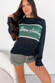 "Wellness Academy" Lightweight Sweater (Navy/Dark Green) - NanaMacs