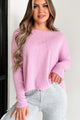 Doorbuster Happier Times Ribbed Dolman Sleeve Top (Lavender) - NanaMacs