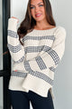 Xerxes Striped Sweater (Dark Blue/Oatmeal) - NanaMacs