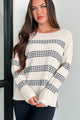 Xerxes Striped Sweater (Dark Blue/Oatmeal) - NanaMacs