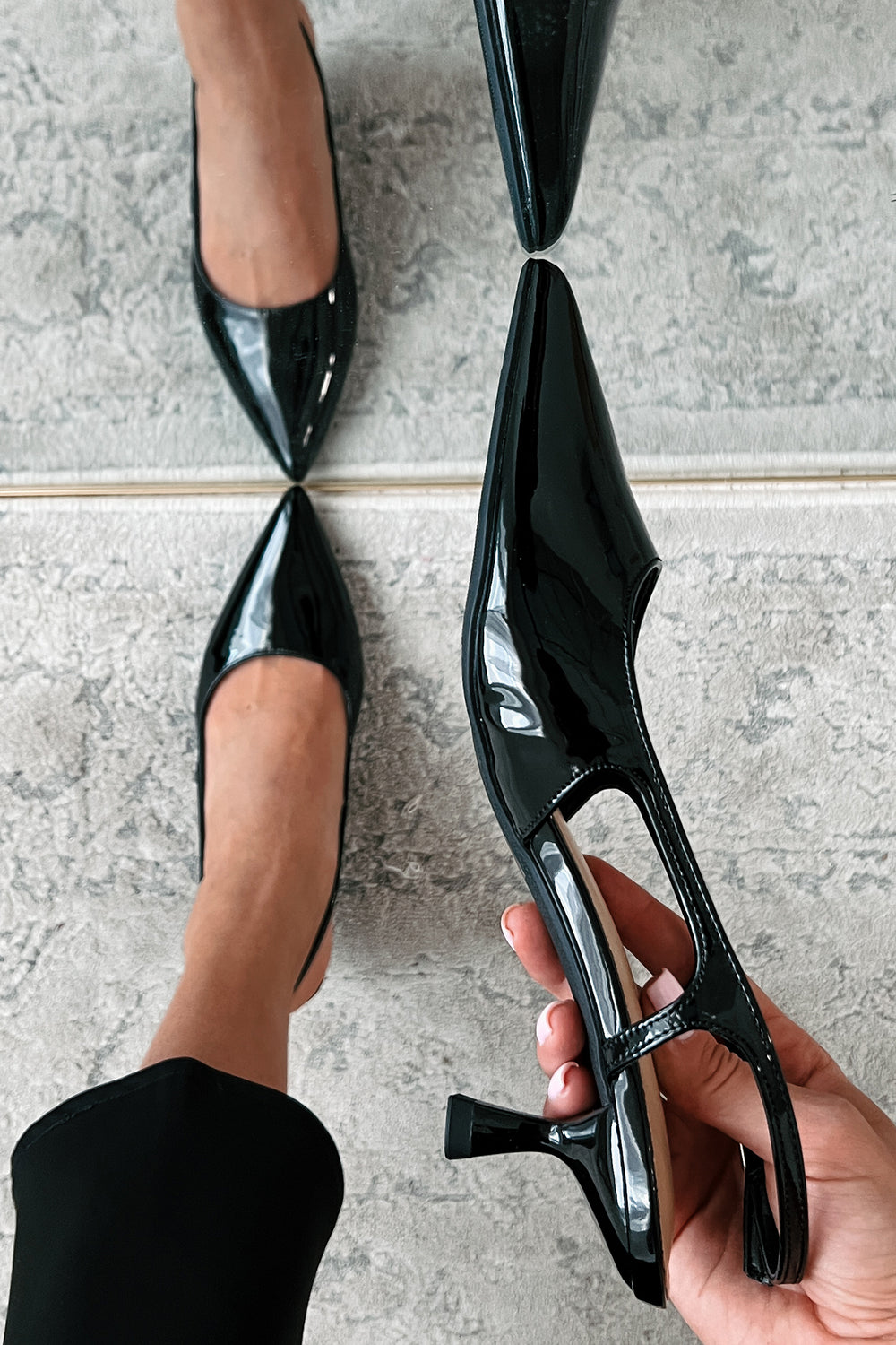 Walk All Over You Slingback Kitten Heels (Black Patent) · NanaMacs Porch Rail Planters Plant Hanging Macrame Diy