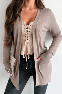 Keep It Consistent Lightweight Cardigan (Mocha) - NanaMacs