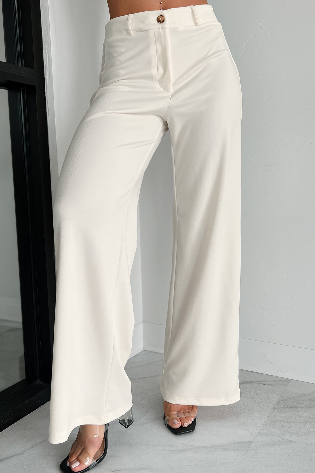 Working Together Wide Leg Pants (Off White) · NanaMacs