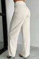 Working Together Wide Leg Pants (Off White) - NanaMacs