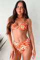 Vacation To Remember Two Piece Swirl Bikini Set (Orange)