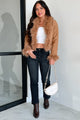 Nostalgia Trip Faux Fur Trimmed Jacket (Camel) - Ships By 10/17