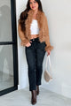 Nostalgia Trip Faux Fur Trimmed Jacket (Camel) - Ships By 10/17