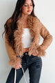 Nostalgia Trip Faux Fur Trimmed Jacket (Camel) - Ships By 10/17