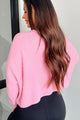 Coziest Memories Crewneck Crop Sweater (Rose Pink) - NanaMacs