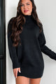 Vail Vibes Zenana Sweater Dress (Black) - NanaMacs