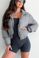 Freeze The Day Puffer Jacket (Grey) - NanaMacs