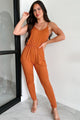 Solving My Problems Cami Jumpsuit (Dark Mango) - NanaMacs