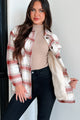 Keep Me Toasty Sherpa Lined Plaid Jacket (Terracotta) - Ships By 10/17 - NanaMacs