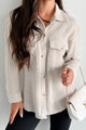 Ryland Brushed Waffle Knit Shacket (Oatmeal) - NanaMacs