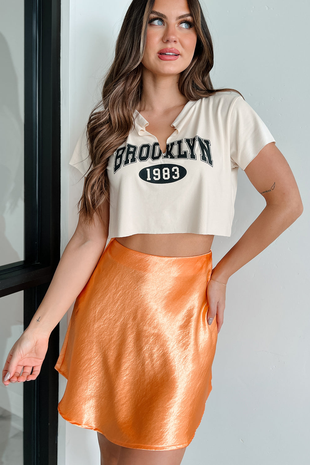 Beverly Hills Crop Graphic Vintage Tee