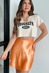 From Brooklyn Graphic Crop Tee (Vanilla) - NanaMacs