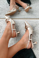 Focused On Success Metallic Slingback Pumps (Gold) - NanaMacs