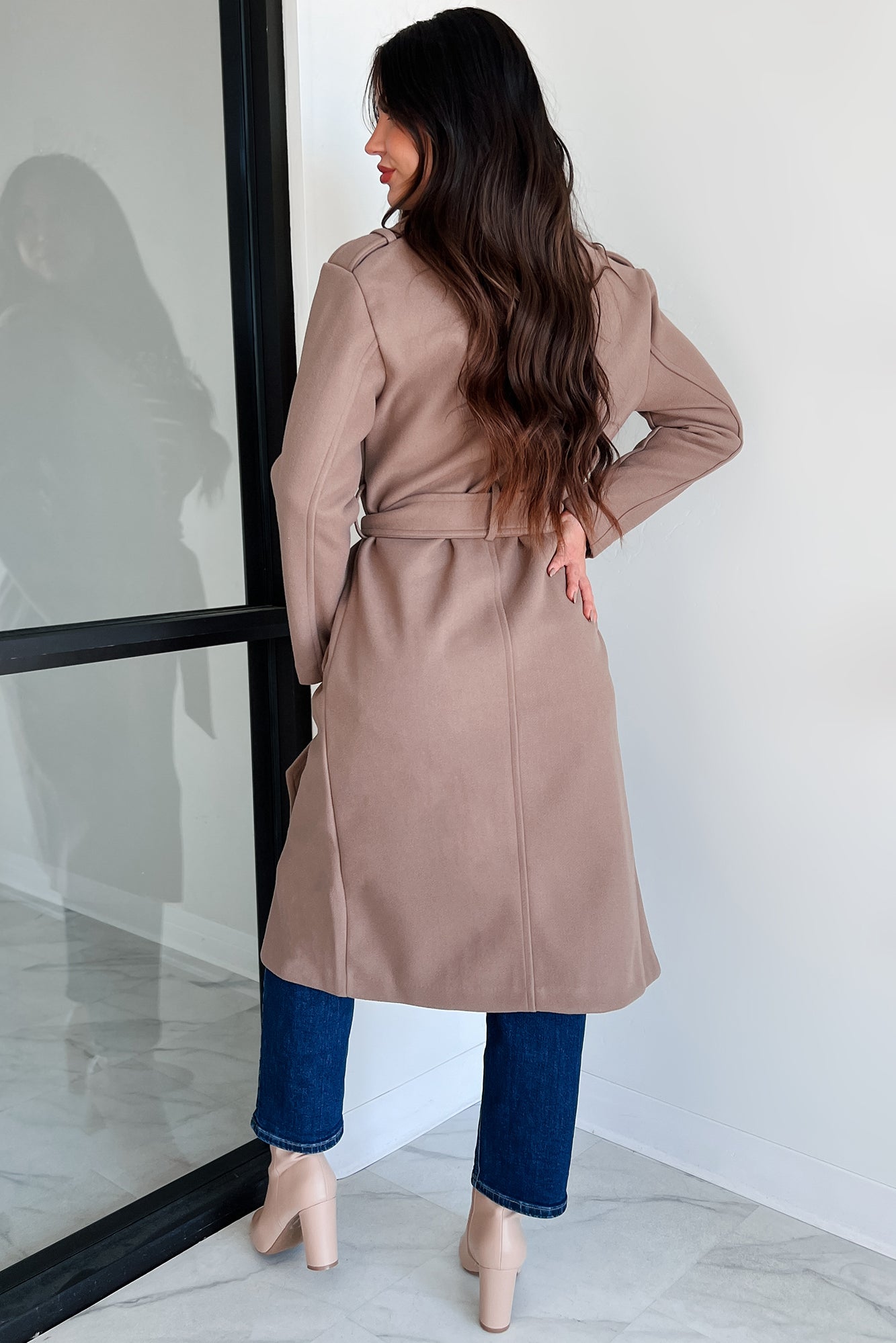 Crowley Belted Trench Coat (Cocoa) - NanaMacs