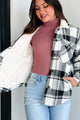 Life Recently Sherpa Lined Plaid Jacket (Black) - Ships By 10/17 - NanaMacs