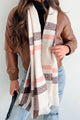 Fall Festivities Plaid Scarf (Beige Multi) - NanaMacs