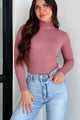 Beautiful Basic Turtleneck Bodysuit (Rose) - Ships By 10/17 - NanaMacs