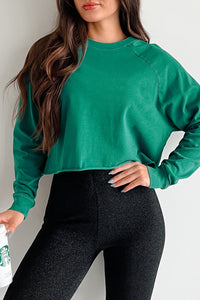 DOORBUSTER Marshall Raglan Long Sleeve Top (Pine Green) - NanaMacs