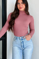 Beautiful Basic Turtleneck Bodysuit (Rose) - Ships By 10/17