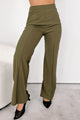 Determined To Succeed High Waist Pants (Olive) - NanaMacs