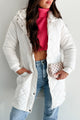 Headed For The Alps Quilted Puffer Jacket With Hood (Off White) - NanaMacs