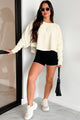 DOORBUSTER Weekend Activities Oversized Sweatshirt Top (Cream) - NanaMacs