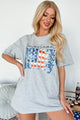 Sweet American Honey Graphic T-Shirt (Ash Grey) - Print On Demand - NanaMacs