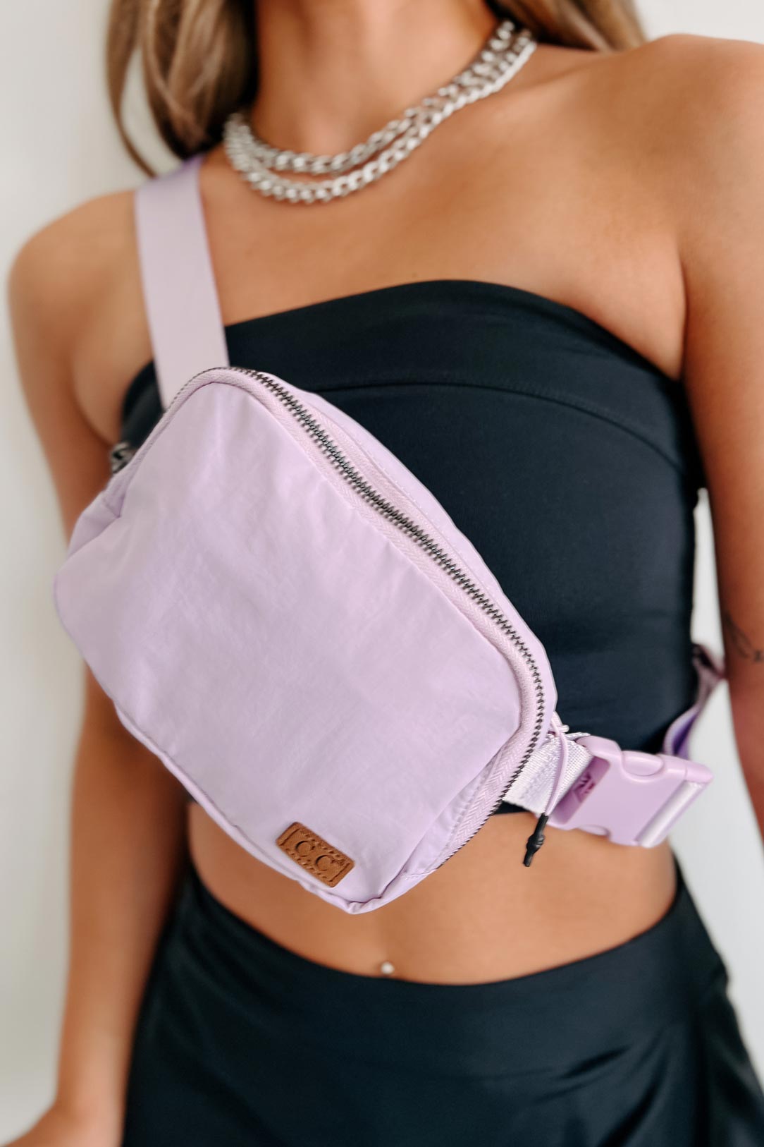 My Regular Routine Nylon Belt Bag (Lavender) - NanaMacs