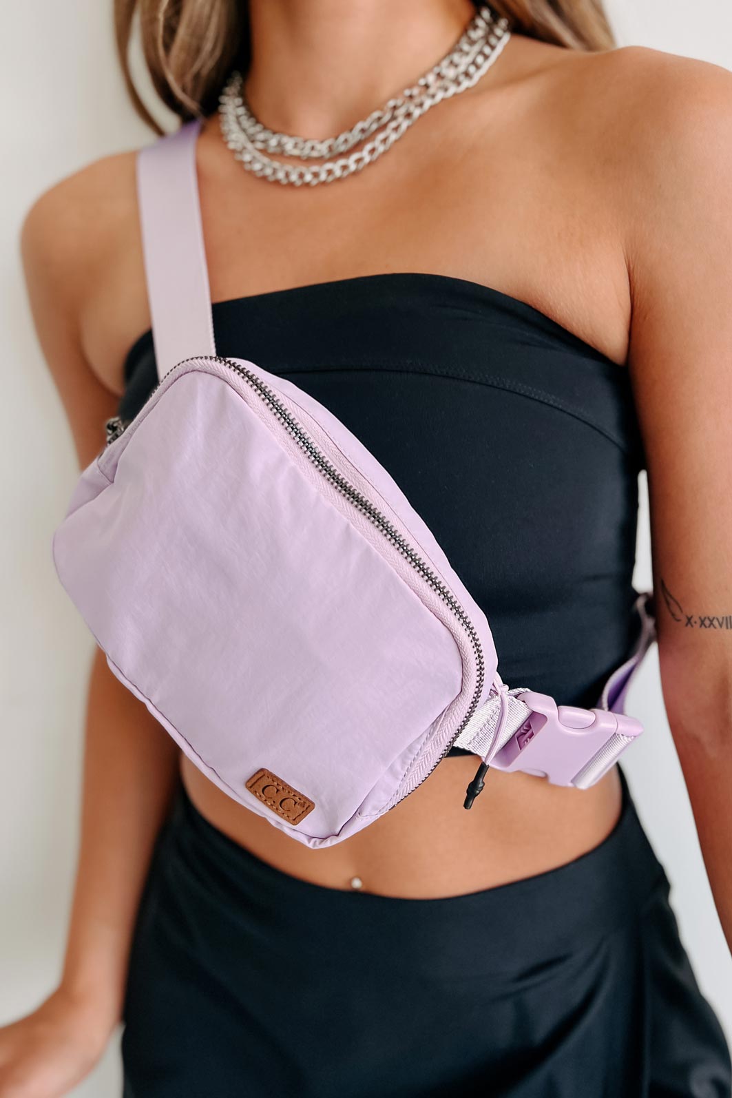 My Regular Routine Nylon Belt Bag (Lavender) - NanaMacs