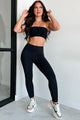 Embracing The Grind Side Pocket Leggings (Black) - NanaMacs