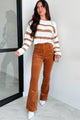 Latte Break Striped Sweater (Mocha/White) - NanaMacs