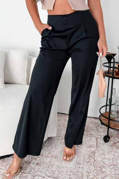 Stronger Every Day Mono B Flexflow Wide Leg Pants (Black) - NanaMacs