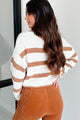 Latte Break Striped Sweater (Mocha/White) - NanaMacs