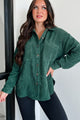 Forever Wandering Corduroy Shacket (Dark Green) - NanaMacs